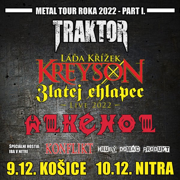 Špeciálny hosť Kreyson Traktor Alkehol v Nitre: Skupina Konflikt bude oslavovat 33 rokov!