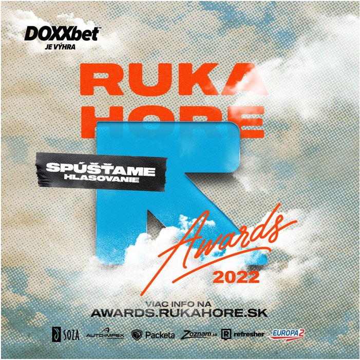 Hudobná anketa  Ruka Hore Awards  spustila svoje hlasovanie!  Toto sú nominanti pre rok 2022