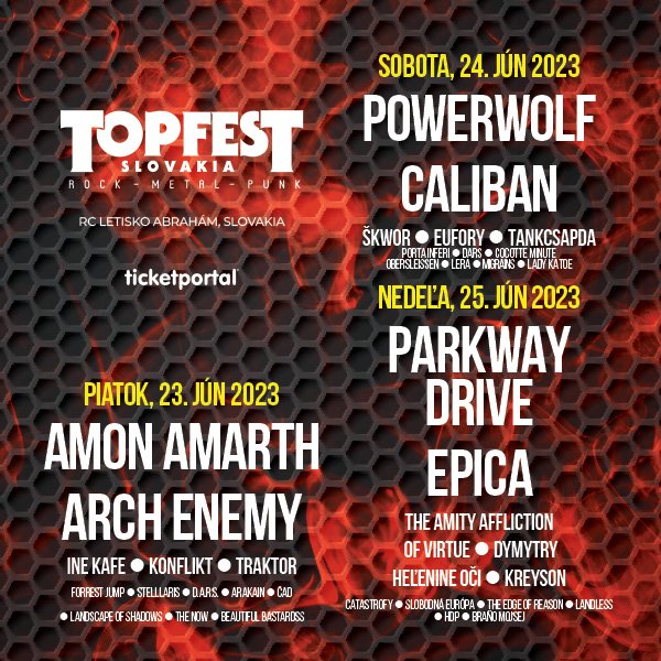TOPFEST Slovakia 2023 spojí rock, metal a punk