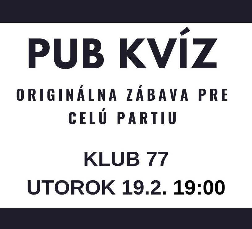 Vedomostny Kviz Klub 77 Kamdomesta Sk
